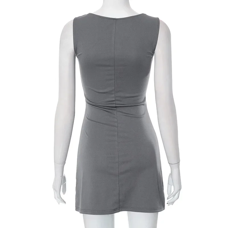 ノースリーブミニワンピース グレー ZARA グレー ノースリーブミニワンピース XS - メルカリ