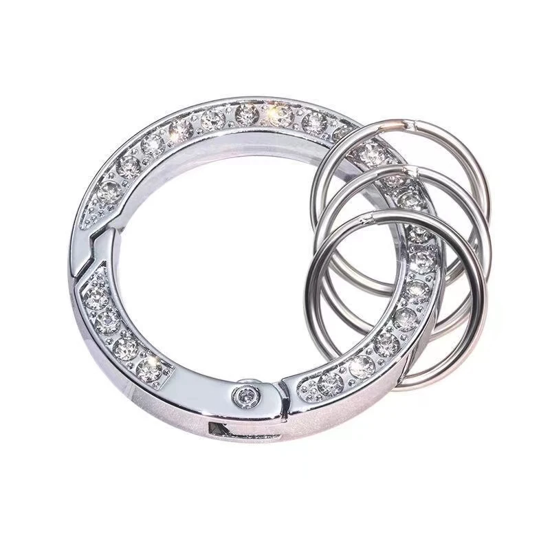 

High Quality Spring Gate O Ring Openable Keyring Key Leather Bag Handbag Belt Strap Buckle Chain Making Connector Clips Trigger