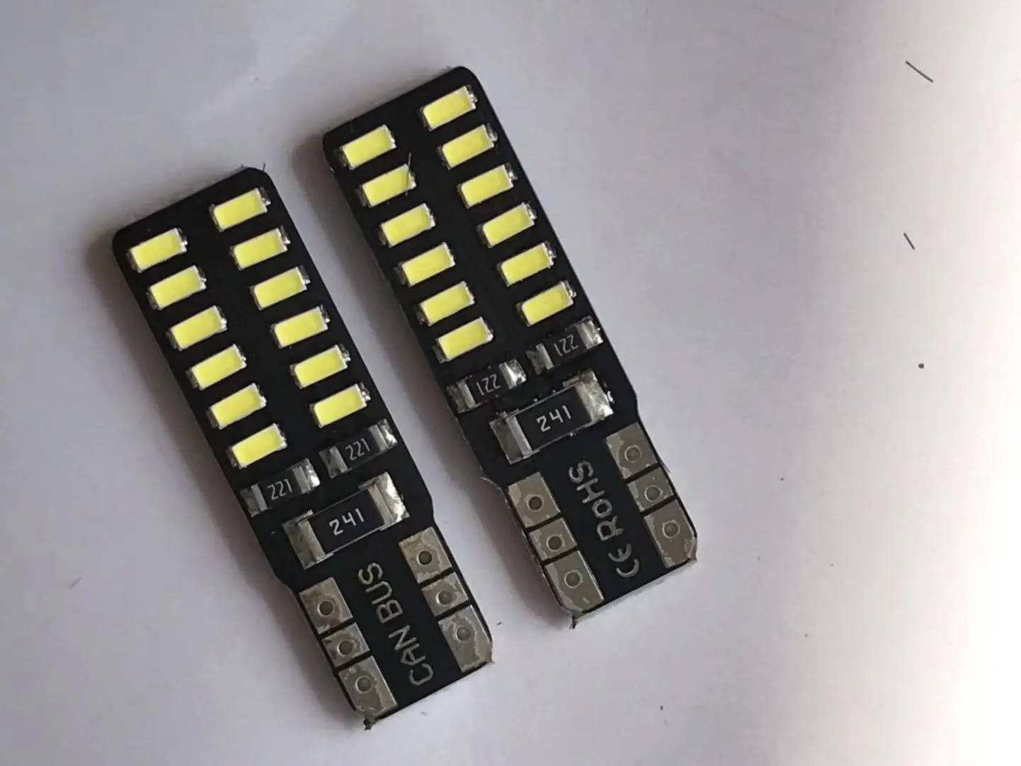 

1000pcs Car T10 LED 194 168 W5W 3014 SMD 24 LED White Auto Clearance Light Parking lamps Side Light Bulb DC 12V