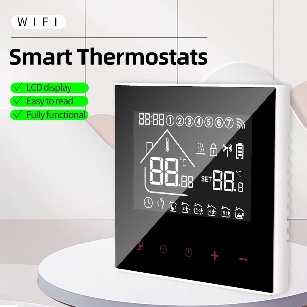 

S4/M4A 16A Wifi Smart Floor Heating Thermostat LCD Display Controller Intelligent Digital Humidity Controller Heating AC100-240V