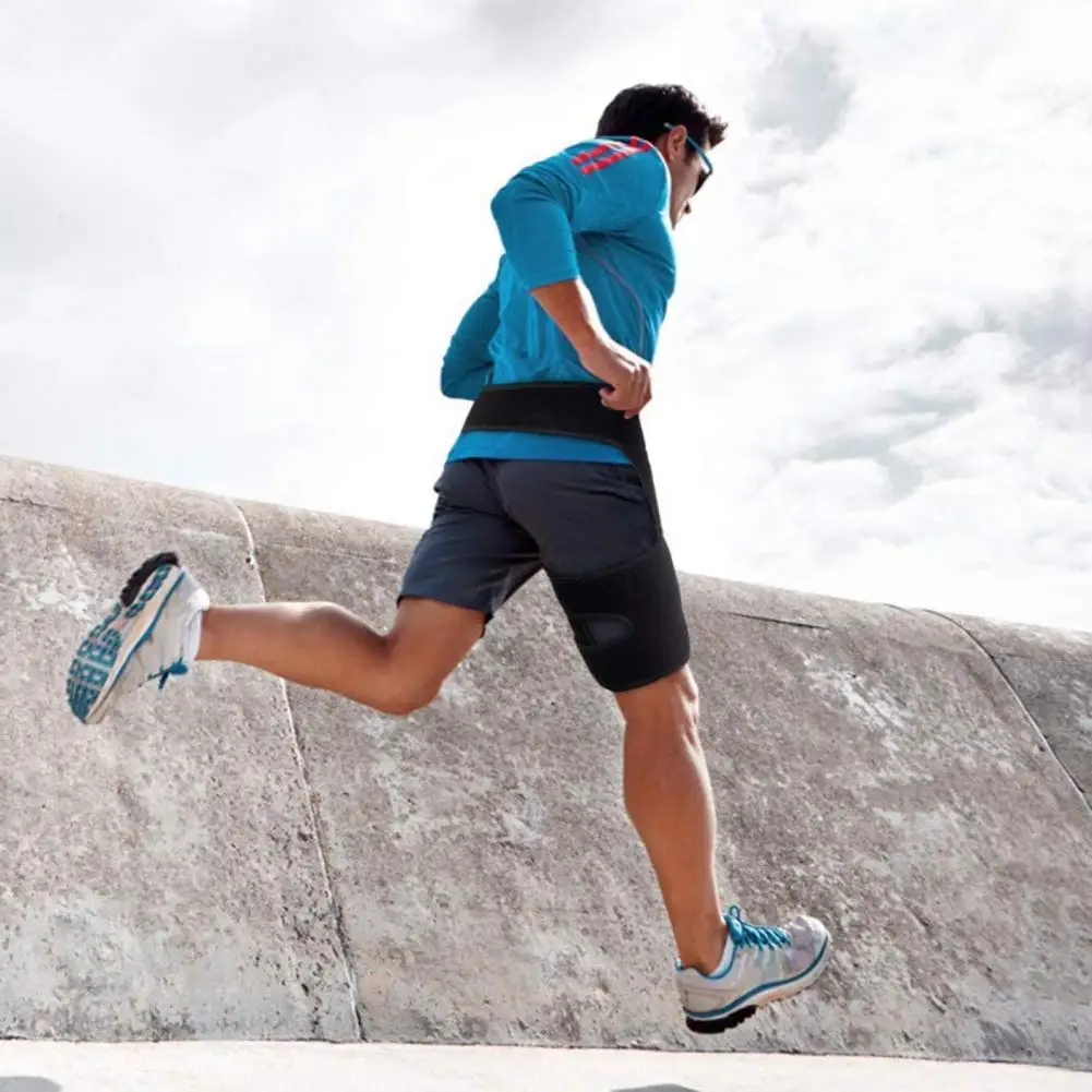 

Спортивный бандаж на бедра для фитнеса, леггинсы, пояс для бедра, поддержка уха, бандаж для медицинских целей, облегчение боли