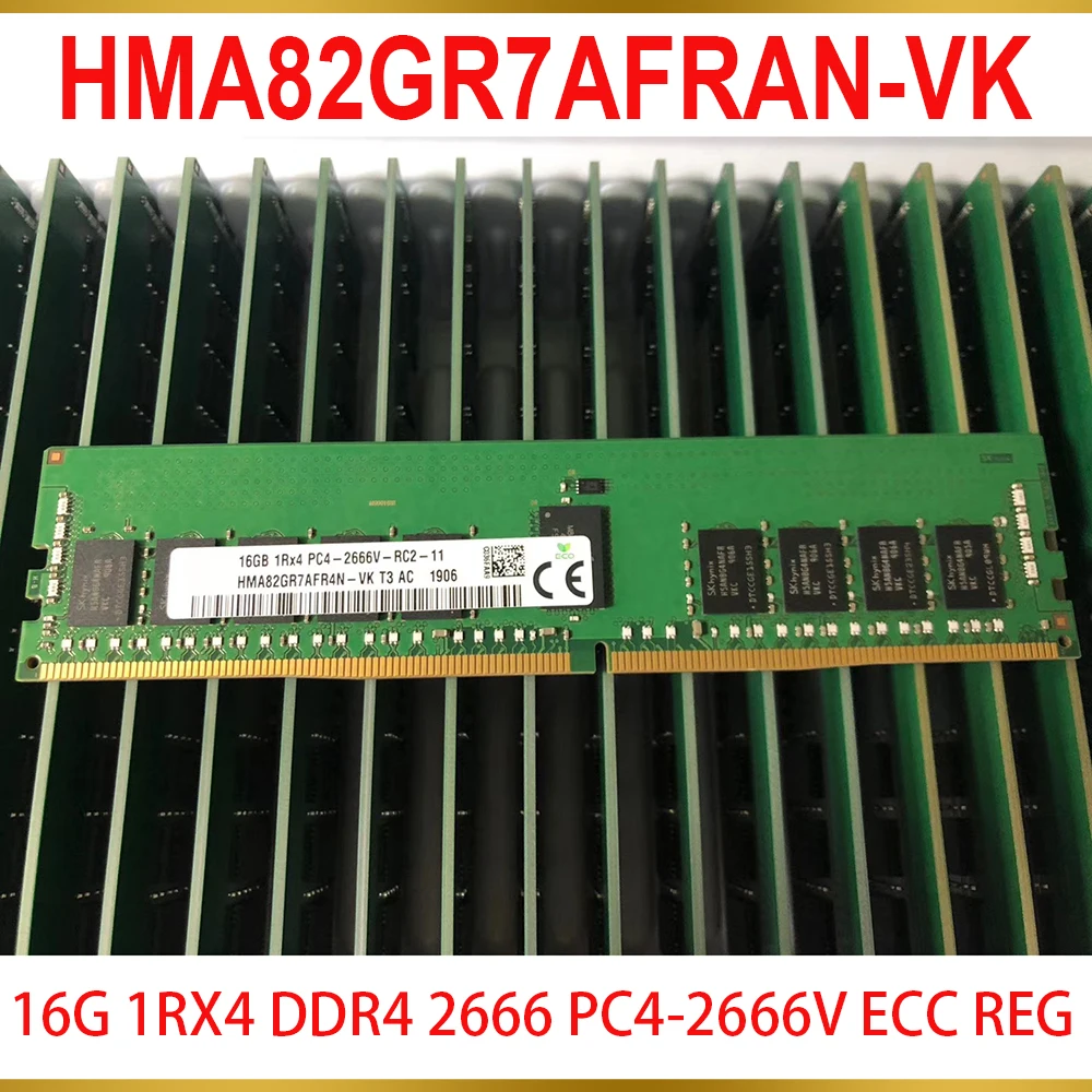 1 Pcs 16GB 16G 1RX4 DDR4 2666 PC4 2666V ECC REG RAM For SK Hynix Memory