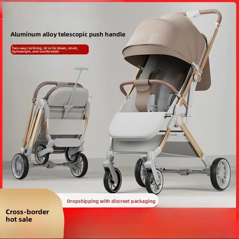 5,8 kg Nuovo passeggino per bambini con funzione di seduta/reclinazione e facile piegatura. Passeggino da viaggio ultra-leggero e compatto - immagine 2