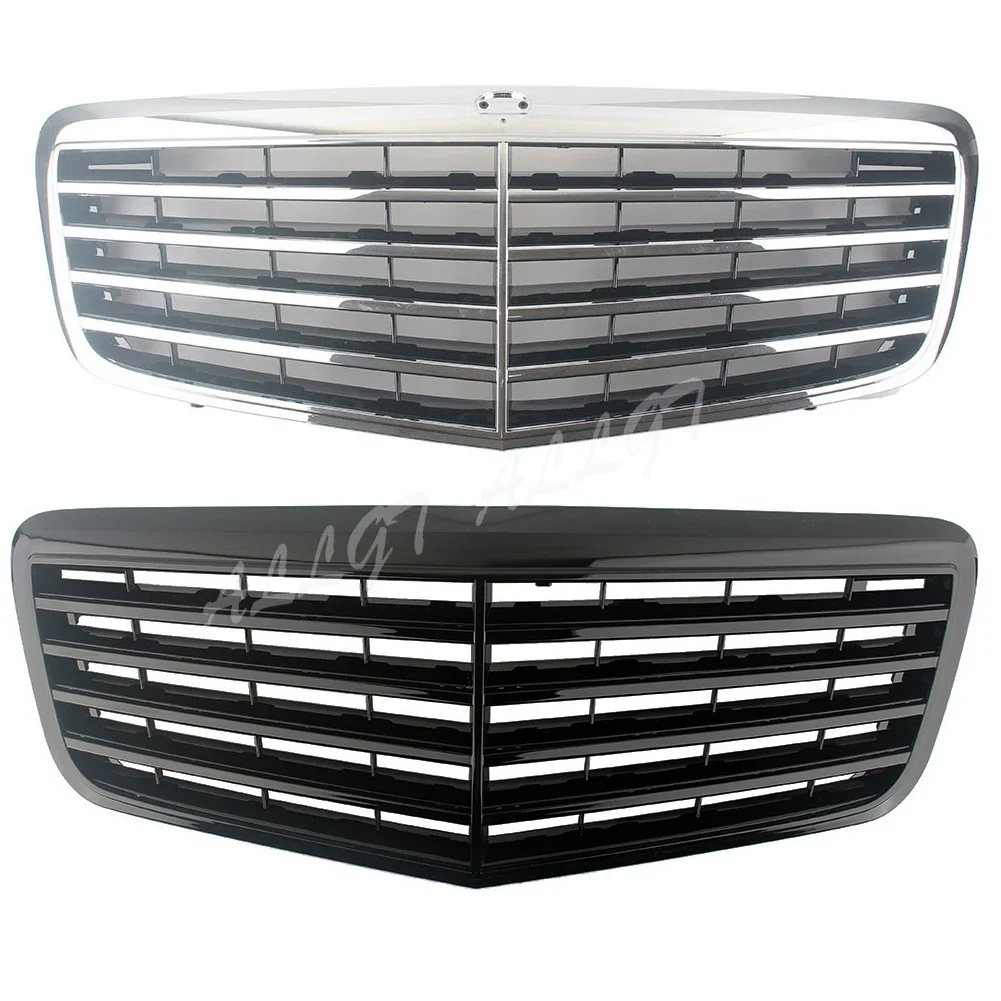 Front Grill Racing Facelift Oberen Gitter Stoßstange Für Mercedes-Benz  E-Klasse W211 E200 E240 E320 2007 2008 2009 - AliExpress