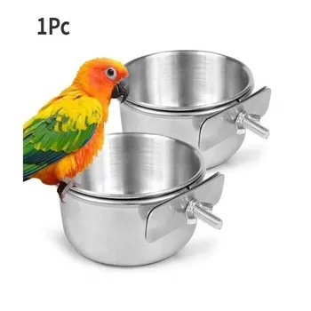Hanging Stainless Steel Bird Bowl 1