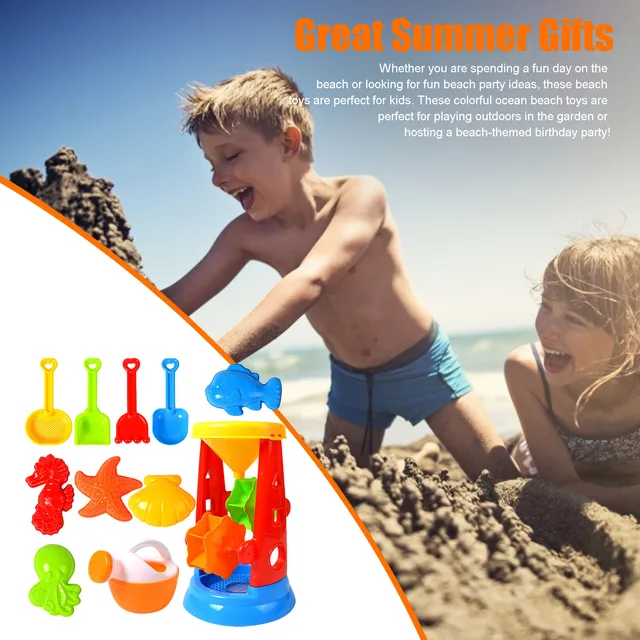 Children Beach Sand Toys With Cute Animal Model Seaside Beach Snow Toys Dune Sand Mold Tools Sets Baby Bath Toy Kids Swim Toy 5