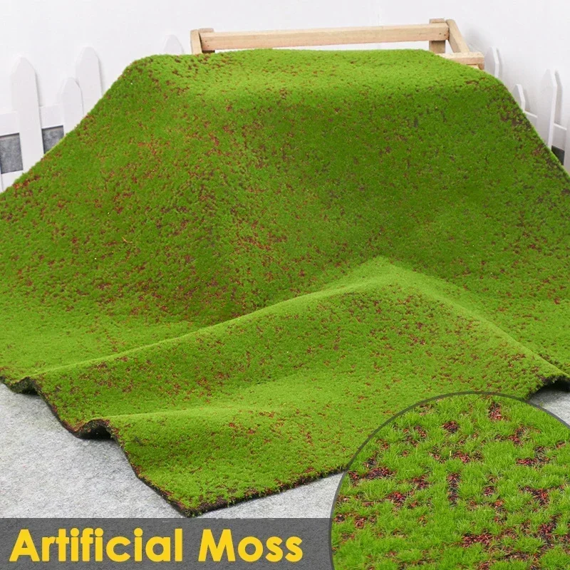 Mini Artificial Plants Moss Turf Lawn Wall DIY Simulation Grass Board Garden Micro Landscape Decor 30*30cm