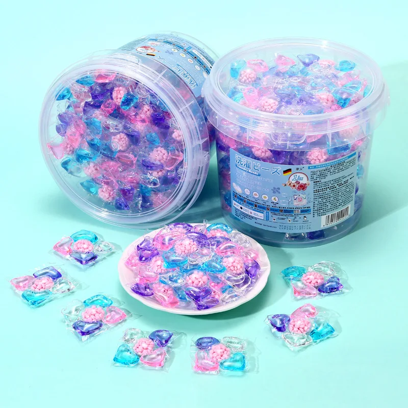 Five-in-one Laundry Beads Deep Cleaning Stain Removal Laundry Beads Family Size Long-lasting Concentrated Laundry Detergent 2