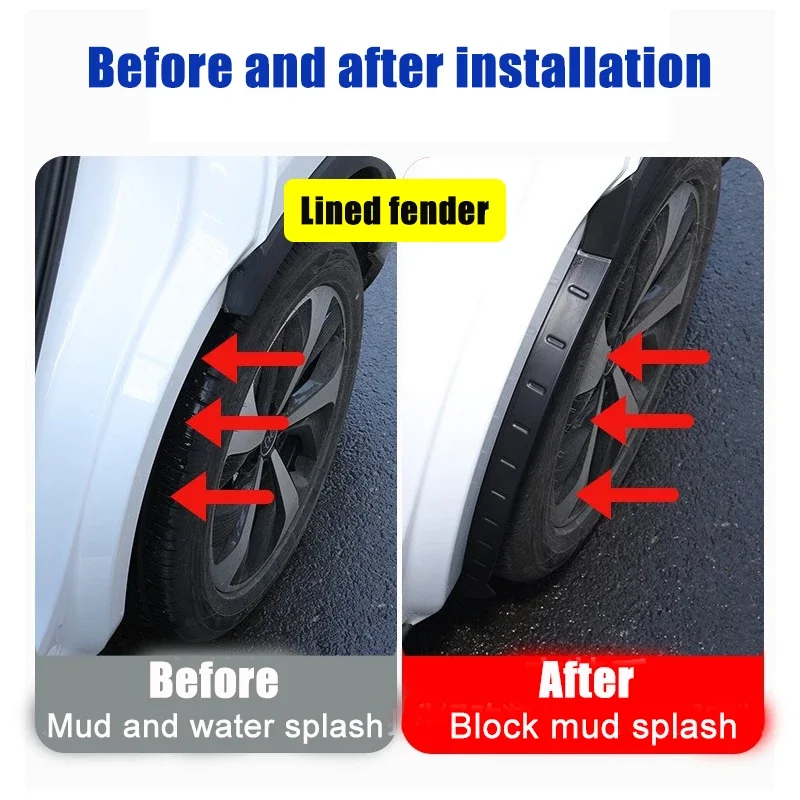 BYD 씰라이언 8 악세사리 탕 L 2025 2026 2027 차량용 라이닝 펜더 머드플랩 머드가드 스플래시 가드 머드 플랩 보호 도구