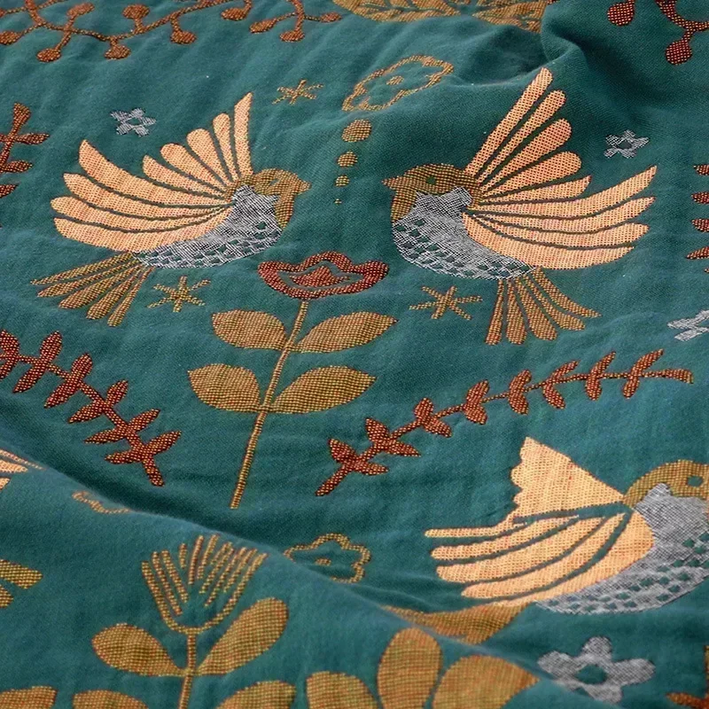 일본 던지기 담요 코튼 양면 소파 커버 소파 쿠션 레저 담요 침대보 사계절 냉각 이불 시트