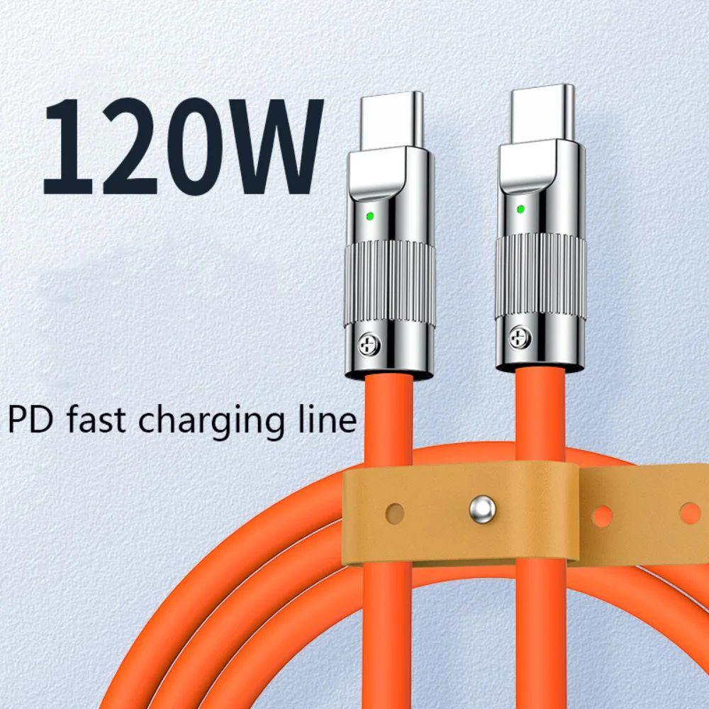 

Usbc To Usb C Cable Zinc Alloy Data Cable Suitable for Samsung Apple IPhone Liquid Silicone Charging Cable 30W Fast Charge PD