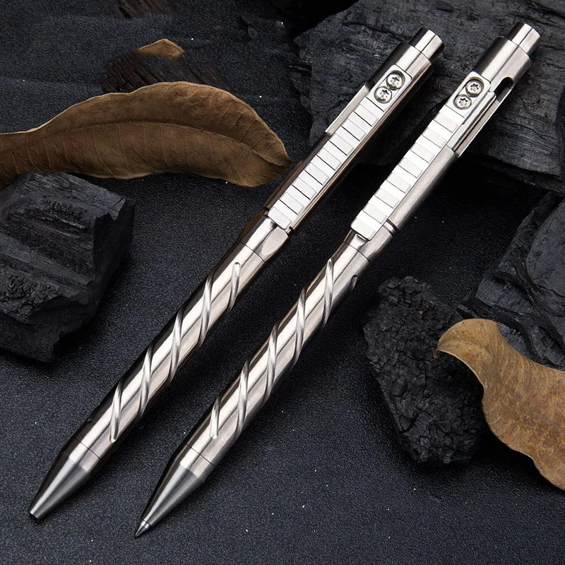 

1PC Titanium Alloy Tactical Gun Bolt Pen Business Signature Pen Neutral Press Pen EDC Tool G2 Refill