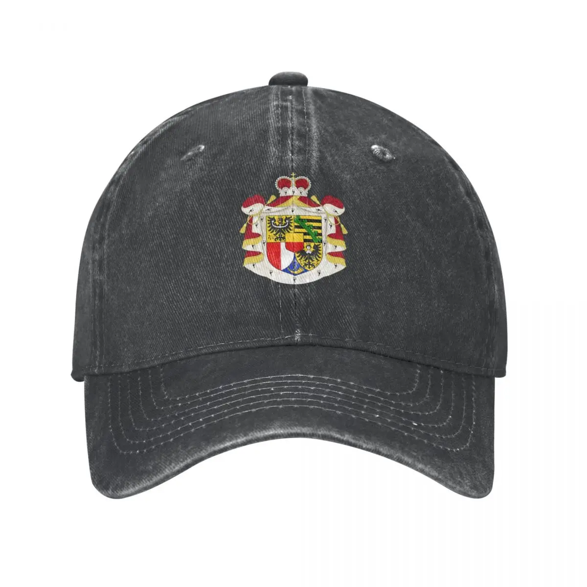 

Liechtenstein Coat Of Arms Baseball Caps Snapback Denim Hats Adjustable Casquette Hip Hop Baseball Cowboy Hat for Men Women