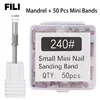50Pcs 3.1MM Small Sanding Bands With Shaft Set For Dead Skin Calluses Nail Polishing Mini Sandband Nail Drill Bits Manicure Tool 2