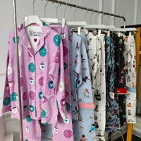 2 Piece Set Pajamas for Women Pj Sets Women 2 Piece Set Outfits 100% Cotton Pajamas for Women Loungwear Set Loose Sleep Homewear