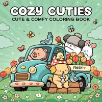 COZY CUTIES Bold-easy Patterns Coloring Book for Adults Cute Drawing Book Perfect Gift for Party and Birthday 1