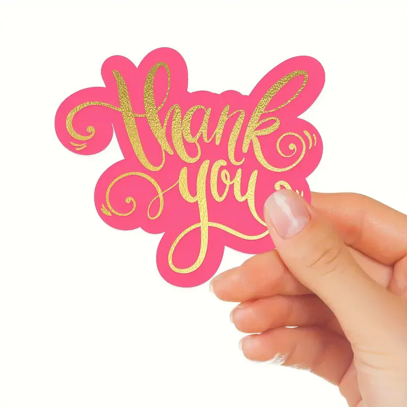 50Pcs Creative Thank You Cards Small Business Pink Thank You Cards for Small Business