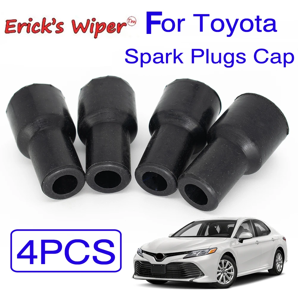 4Pcs/set Spark Plugs Cap Connector Ignition Coil Plug Tip Cover For Toyota Yaris Vios Camry Corolla Prius Sienta spark plug