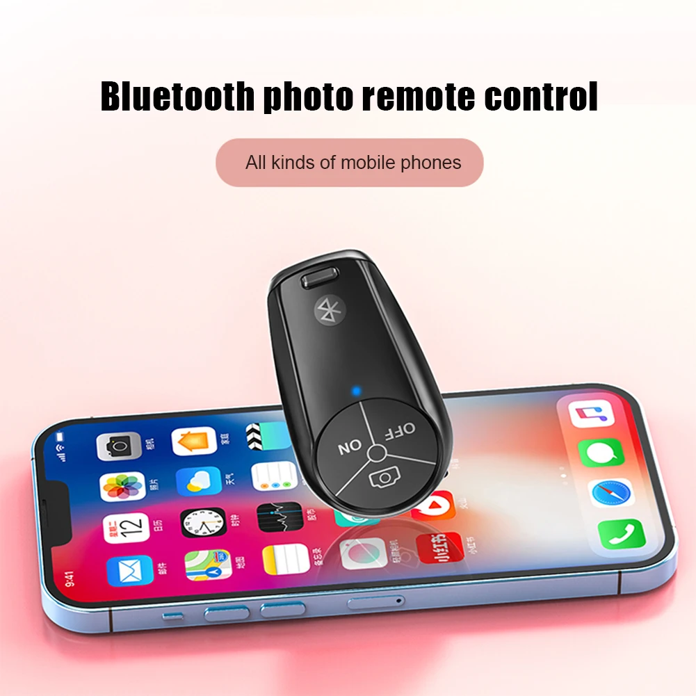 Bouton de télécommande Bluetooth, sans fil, perche à Selfie