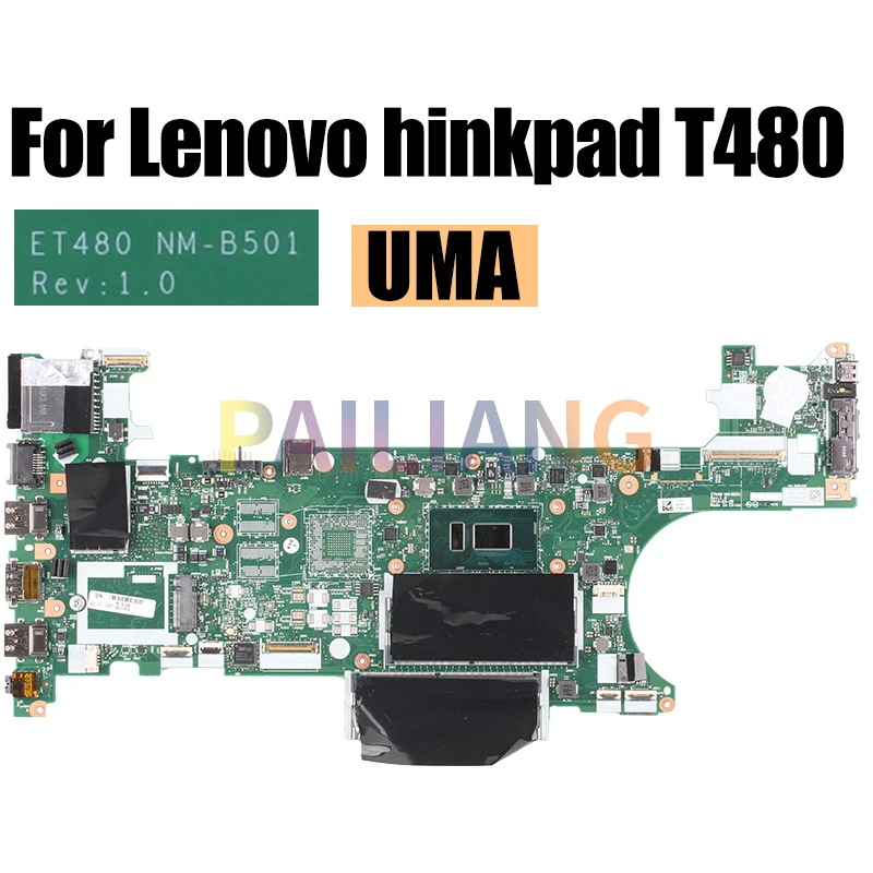 Placa-mãe para Laptop Lenovo Thinkpad T480 Testado Completamente Mainboard Nm-b501 i3 i5 i7 8th Gen Mx150 01yr342 01yr324 2g - Imagem 5
