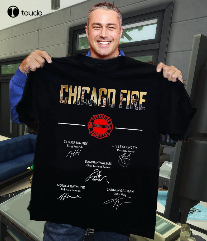 Chicago Fire Signs Film 15 Shirt Magliette Nere Camicie Per Uomo Custom Aldult Teen Unisex Stampa Digitale Magliette Xs-5Xl