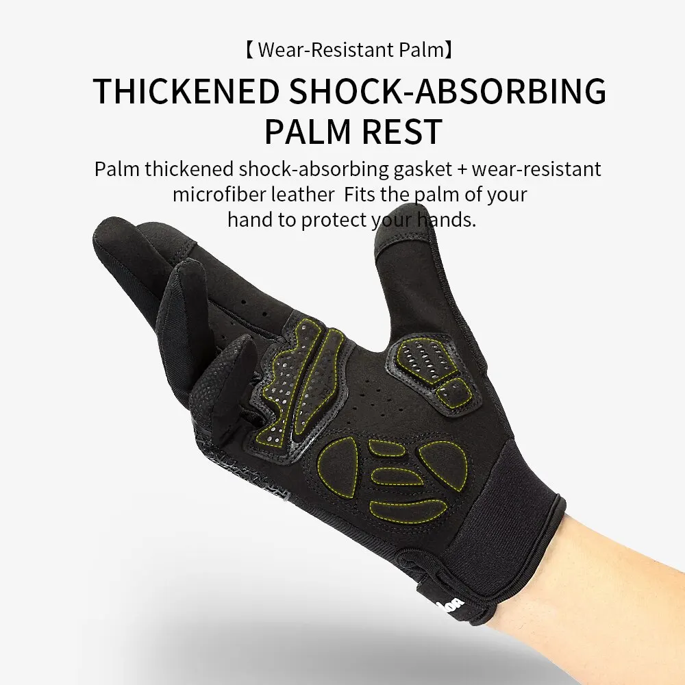 MTB Cycling Gloves Black Touch Screen Men Women Road Bike Gloves Gym Riding Silicone Gel Bicycle Motorcycle Gloves 5