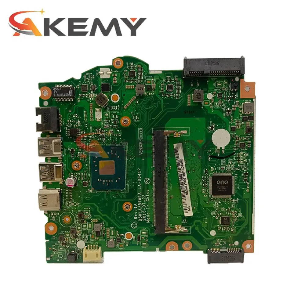 NBQFT11008 NB.QFT11.008 For Acer ASPIRE ES1-533 Laptop Motherboard B5W1A/B7W1A LA-D641P With N3350 CPU 2GB-RAM 100% Test Working