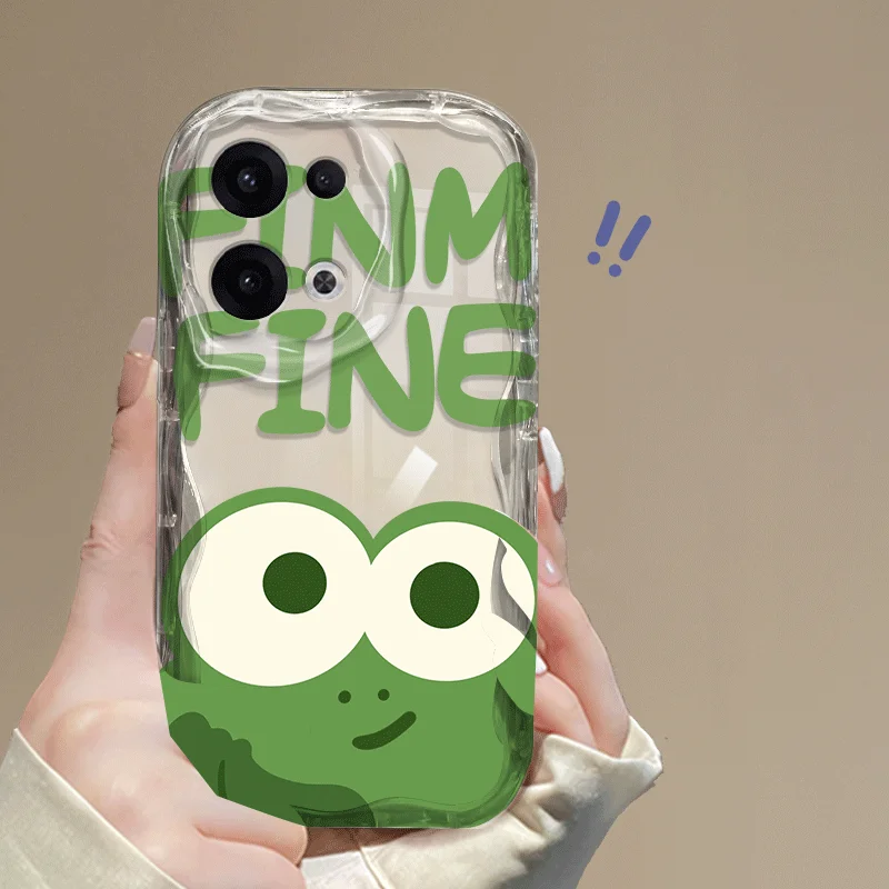 Cartoon Frog Pattern Shockproof TPU Protective Case