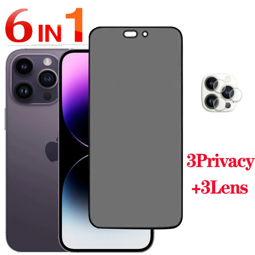 

Privacy Glass For iPhone 14 Pro Max Camera Protector iPhone 14Pro Anti-spy Tempered Glass iPhone14 Plus Anti-Peep Film iPhone-14