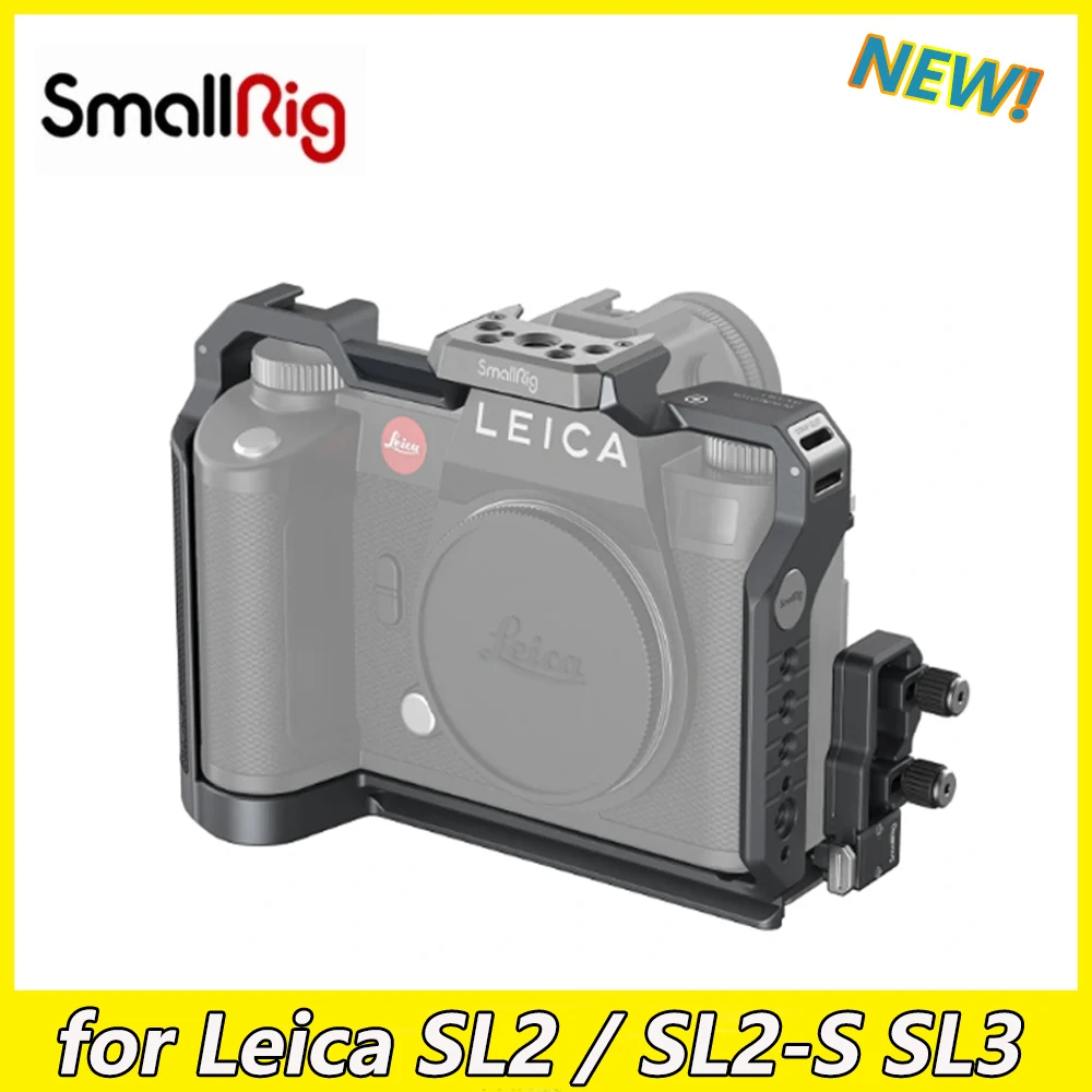 Kit Gabbia Per Fotocamera Smallrig Pre-Vendita Per Gabbia Leica Sl2 / Sl2-S / Sl3 Con Supporto Per Scarpe Fredde Arca-Swiss Piastra A Sgancio Rapido 4