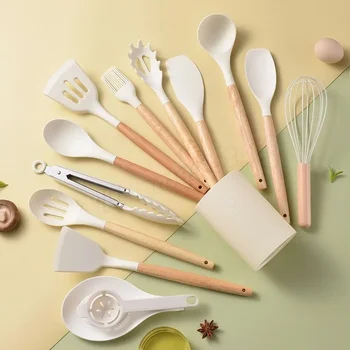 Kit da cucina 12 pezzi utensili in silicone per uso alimentare set da cucina spatola spatola misurino pratico strumento di pentole Kitchenwa 1