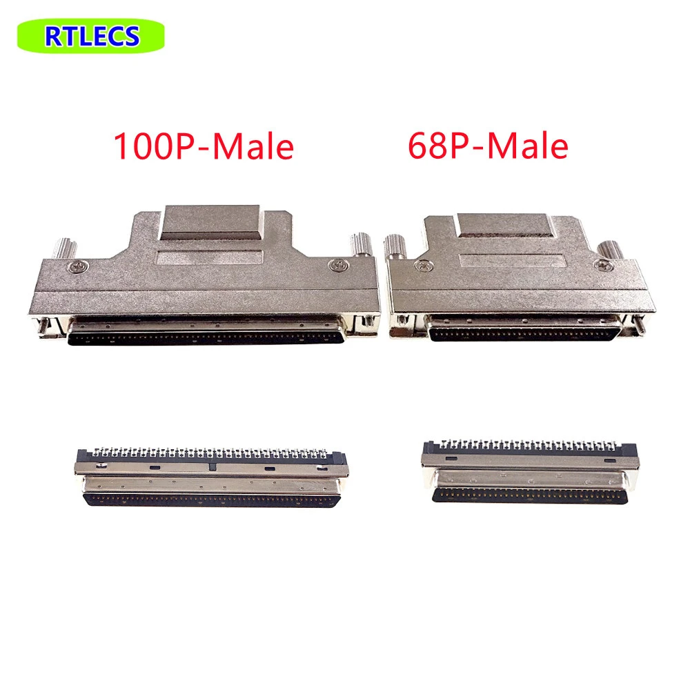 1 3 5 20 Piece SCSI Cable Adapter HPDB 68 100 Pin Male Plug Extension