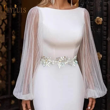 S127 Golden Wedding Sash cinture da sposa moda donna cintura fiore strass cintura cintura perla cinture da damigella cinture abito da sposa