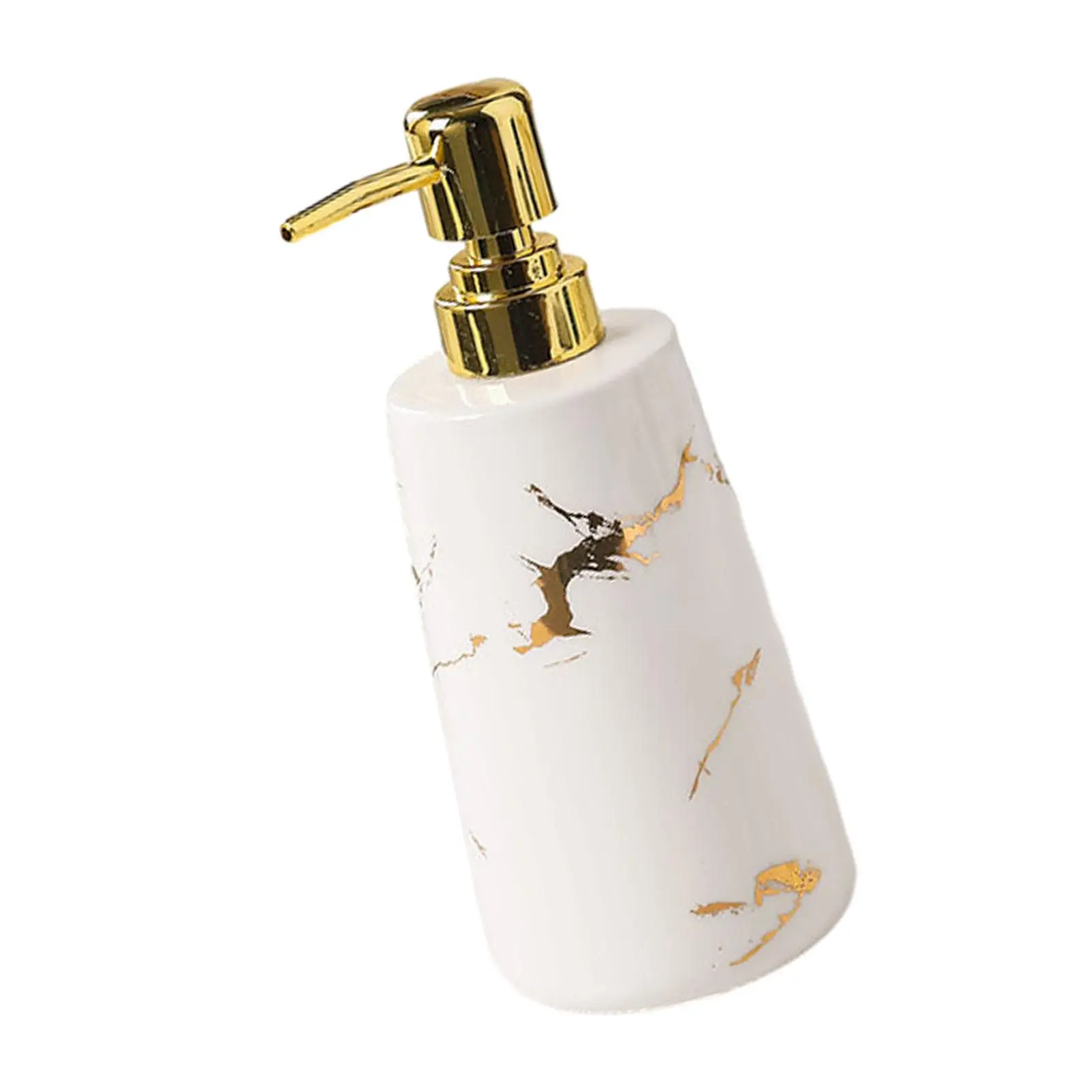 Soap Dispenser Stylish 500ml/17oz Sturdy Empty Ceramic Liquid Hand Soap Dispenser for Home Bathroom Hotel Laundry Countertop