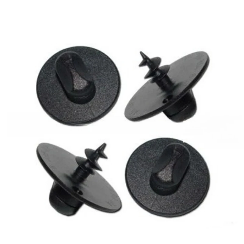 10-Piece Full Coverage Car Floor Mat Fastening Set - Plastic Knobs & Clips