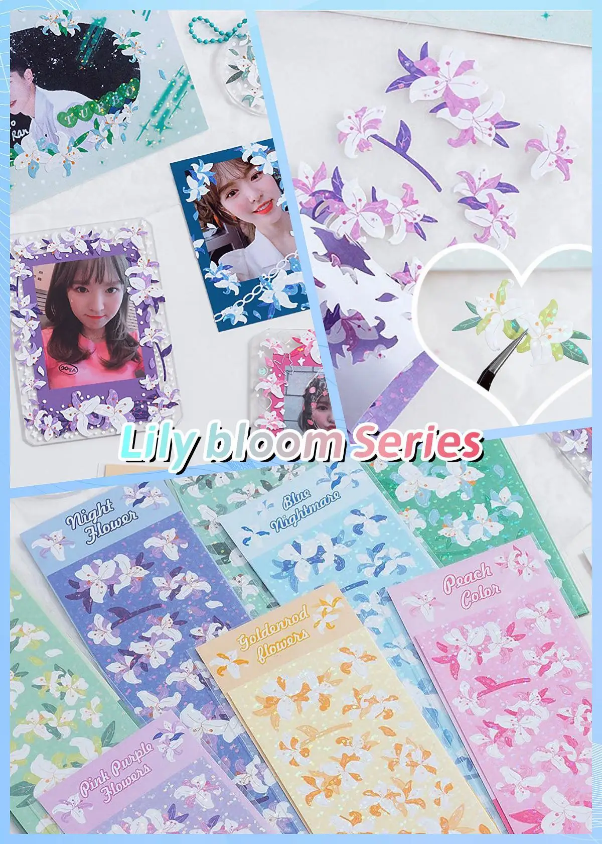KPop Stickers Galore: Die ultimative Sammlung niedlicher ästhetischer und funkelnder koreanischer Aufkleber für Toploader Deco Journaling und mehr – Detail 22