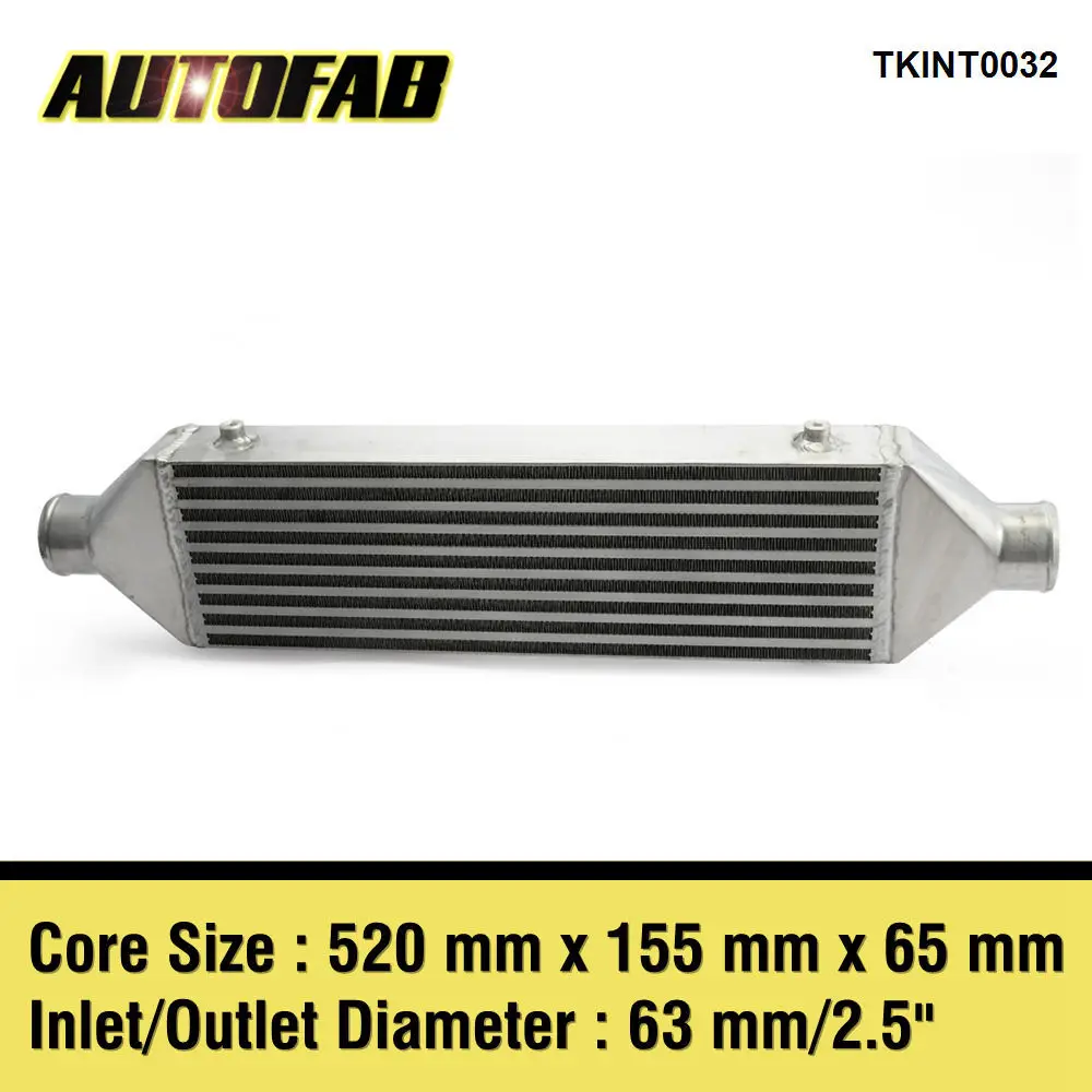 

AUTOFAB 520X155X65mm Universal Turbo Intercooler Bar& Plate OD=2.5" Front Mount Intercooler TKINT0032