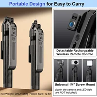 Auto Face Tracking Tripod 360° Rotation Mount, 71" Auto Tracking Phone Holder Motion Sensor Tripod Selfie Stick with Remote - Image 6