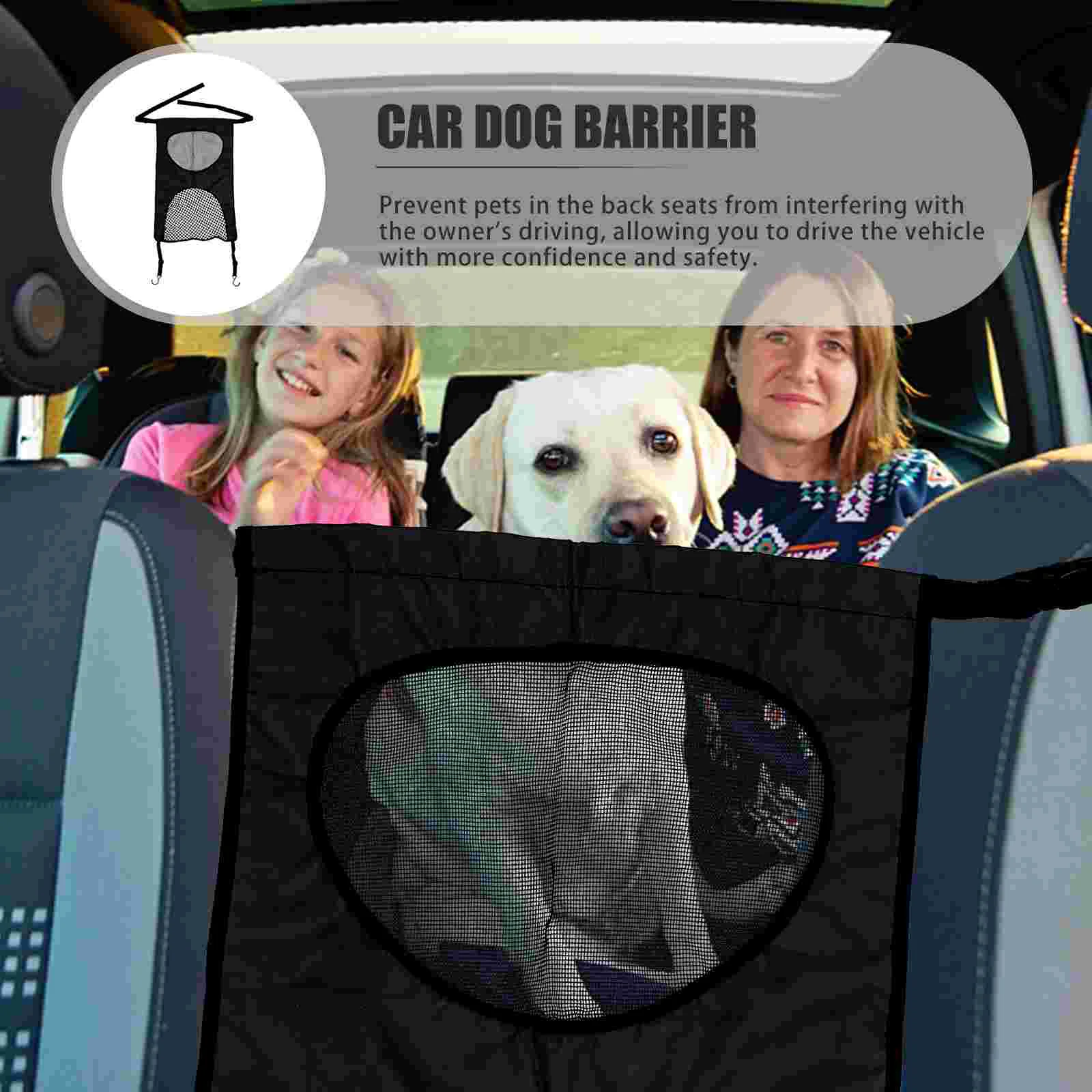 Baby Cars Rear Seat Protection Net Pet Barrier Dog for Vehicle Black Barriers Dogs
