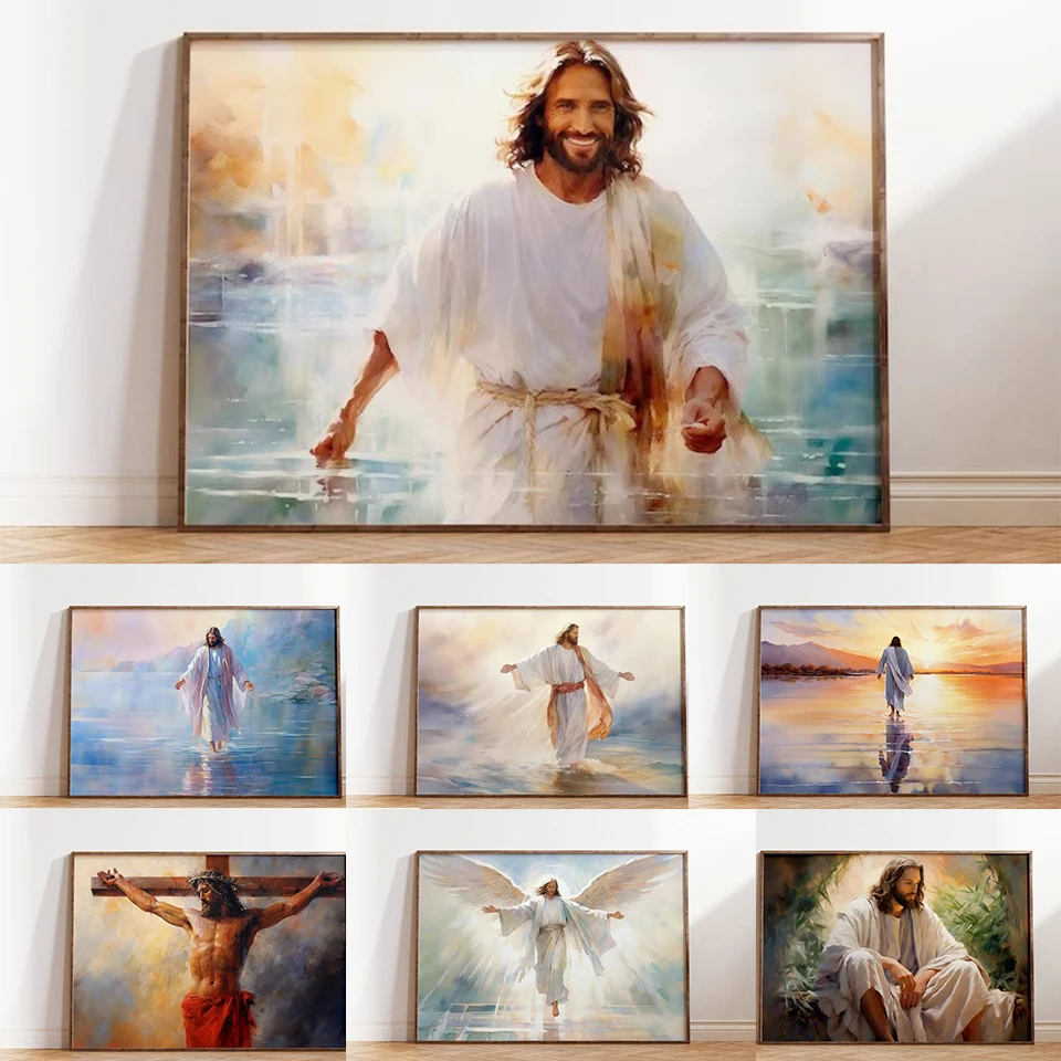 A Fotos de Jesus: Como Escolher uma Pintura a Óleo ou Aquarela que  Transmite Paz e, image size:960x960