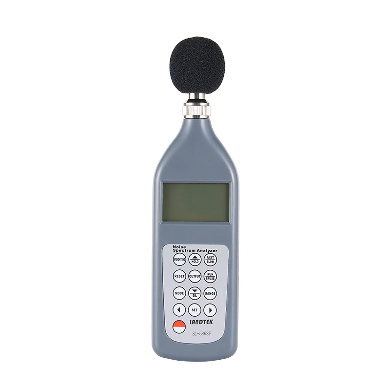 Digital Noise Spectrum Analyzer SL-5868F 25 ~ 130dB Sound Exposure Integrating Sound Level Meter PC RS232 Download Software 5