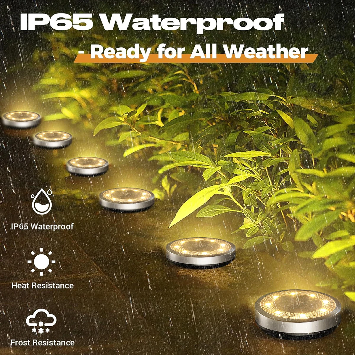 Solar Lights Outdoor Waterproof Auto On/off Solar Lights for Outside Garden Landscape Lighting for Patio Pathway solar lights solar fairy lights solar landscape lights solar pathway lights garden lights