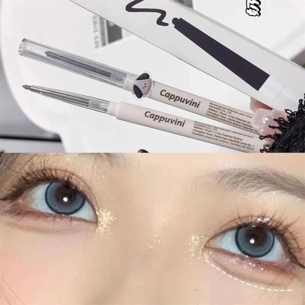 Matte Lying Silkworm Eyeliner Gel Pen Waterproof Not Blooming Quick Drying Eye Liner Pencil Tea Brown Eye Shadow Pen Makeup