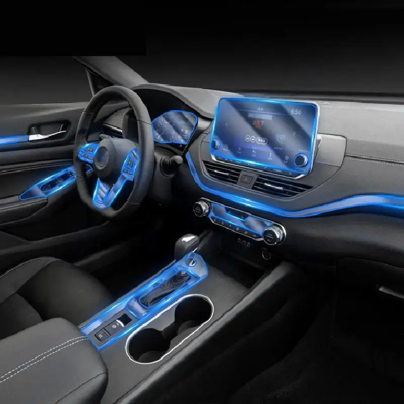 

For Nissan Teana Altima 2019-2020Car Interior Center console Transparent TPU Protective film Anti-scratc Repair film Accessories