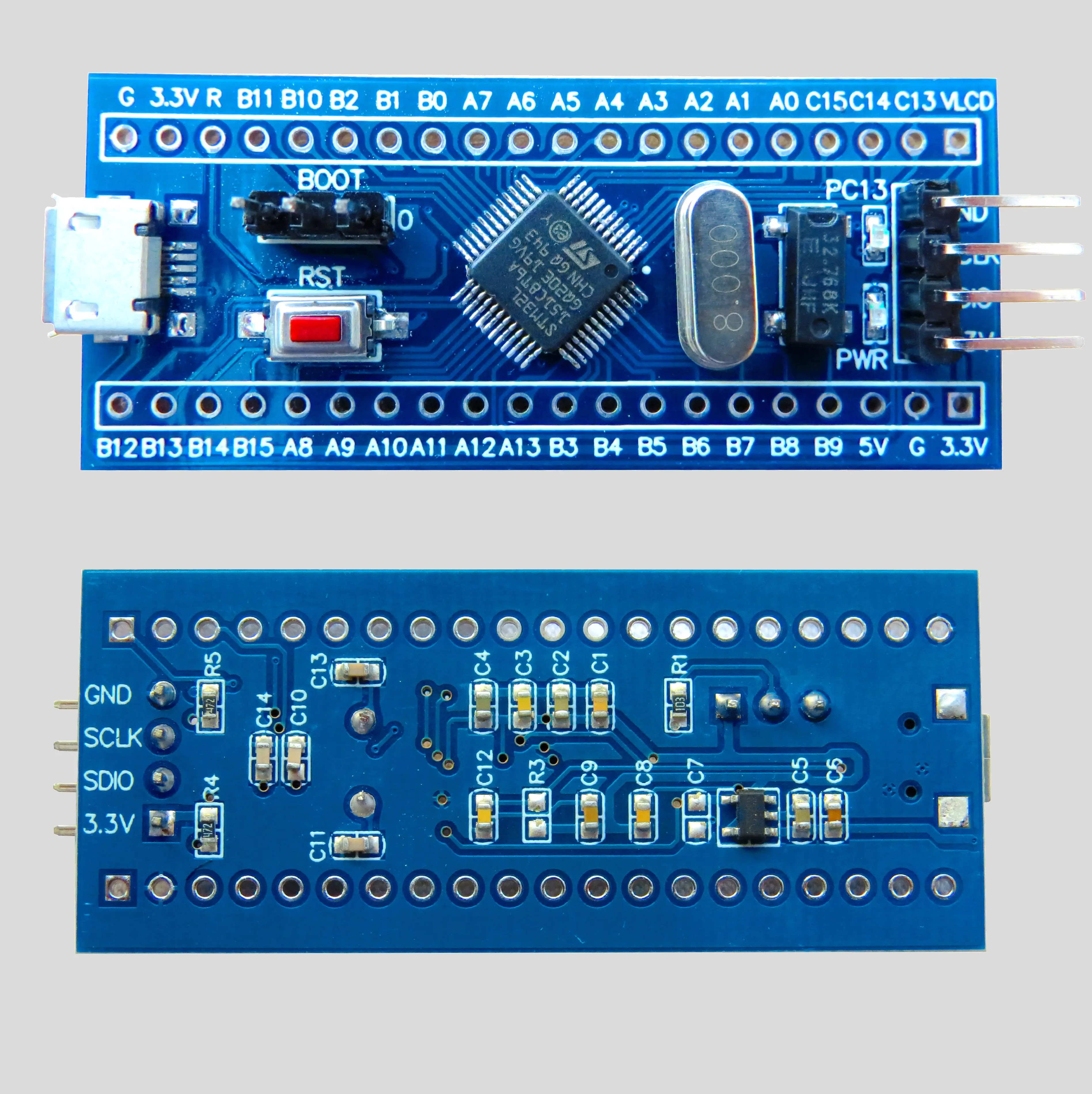 

Материнская плата STM32L151C8T6A, ЖК-дисплей, минимальная системная плата STM32L151, макетная плата с низким энергопотреблением