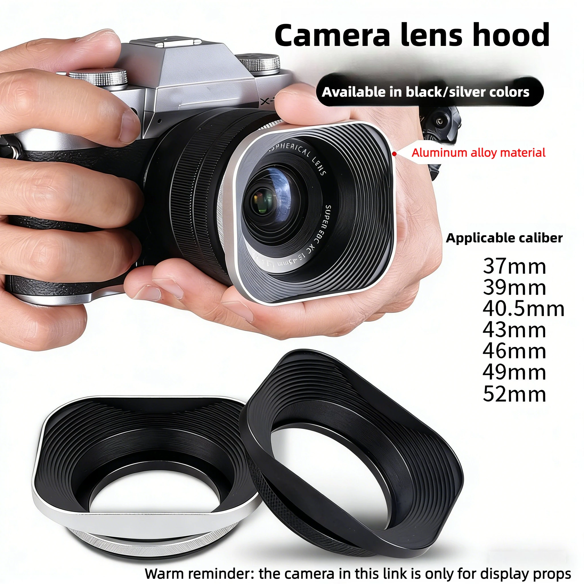 Aluminum Alloy Metal Square Lens Hood Lens Protector