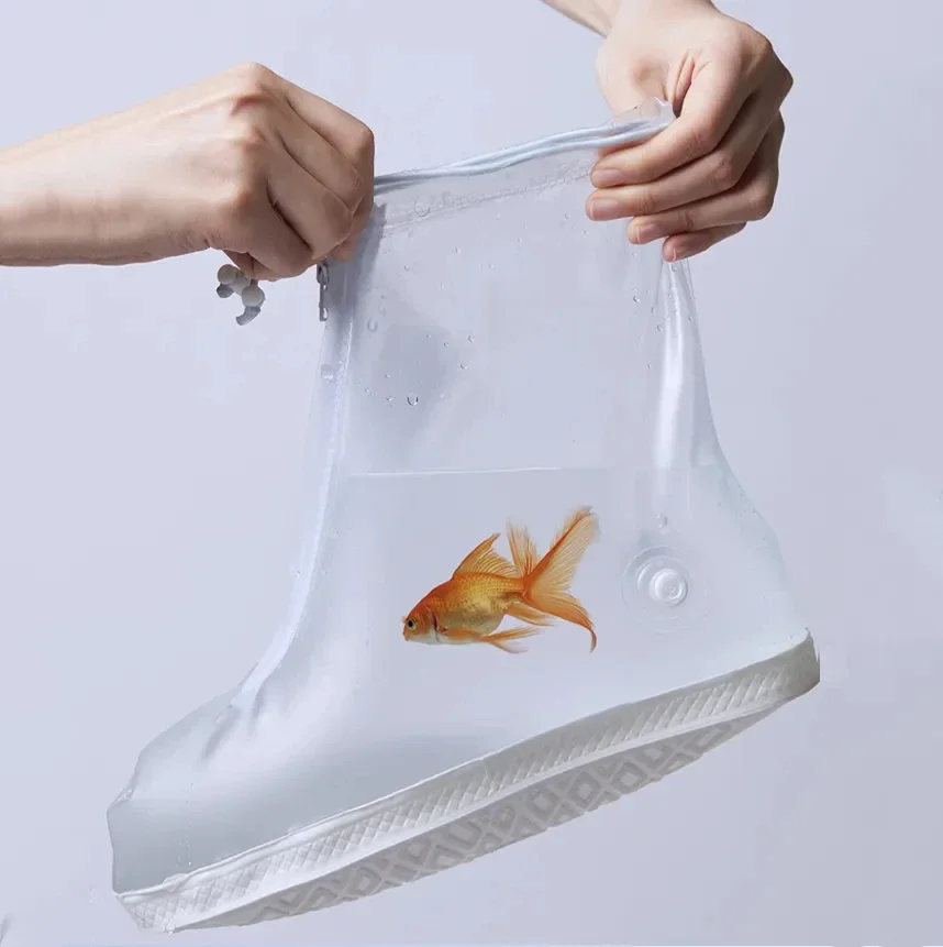 Shoe Covers Silicone Waterproof Unisex Reusable Non-slip