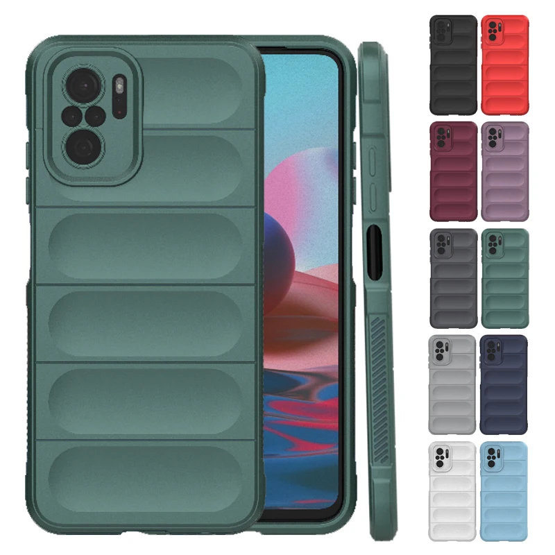 Per Xiaomi Redmi Note 10 Custodia Cover Redmi Note 10 Capas Paraurti Antiurto Soft Tpu Per Fundas Xiaomi Redmi Note 10 10S Pro Cover