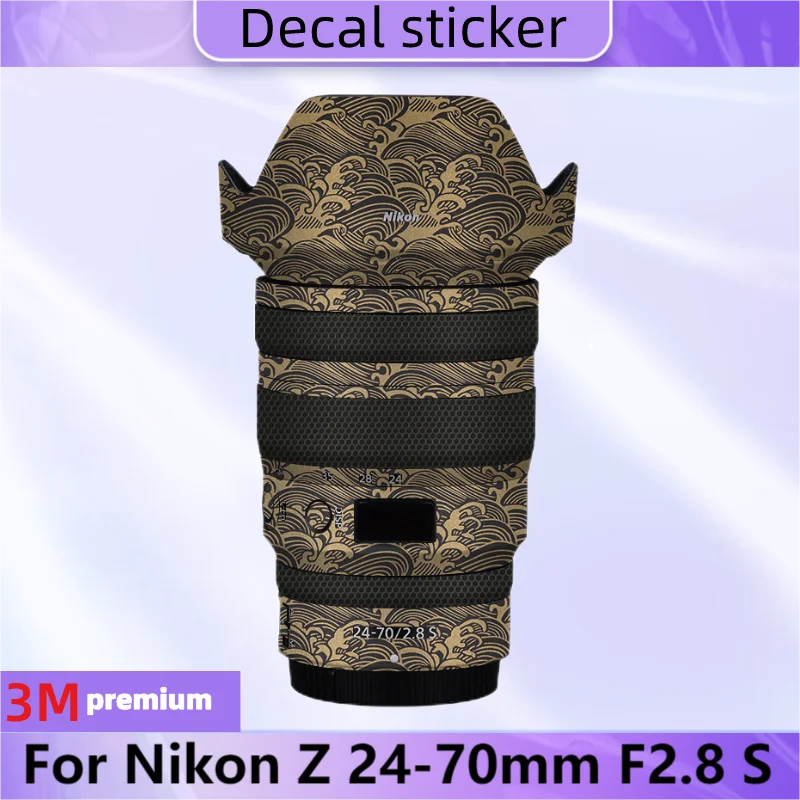 Z 24-70 2.8 Decalcomania Pelle Vinile Avvolgere Pellicola Lente Corpo Adesivo Protettivo Protezione Cappotto Per Nikon Z 24-70Mm F2.8 S Z24-70 Z24-70M