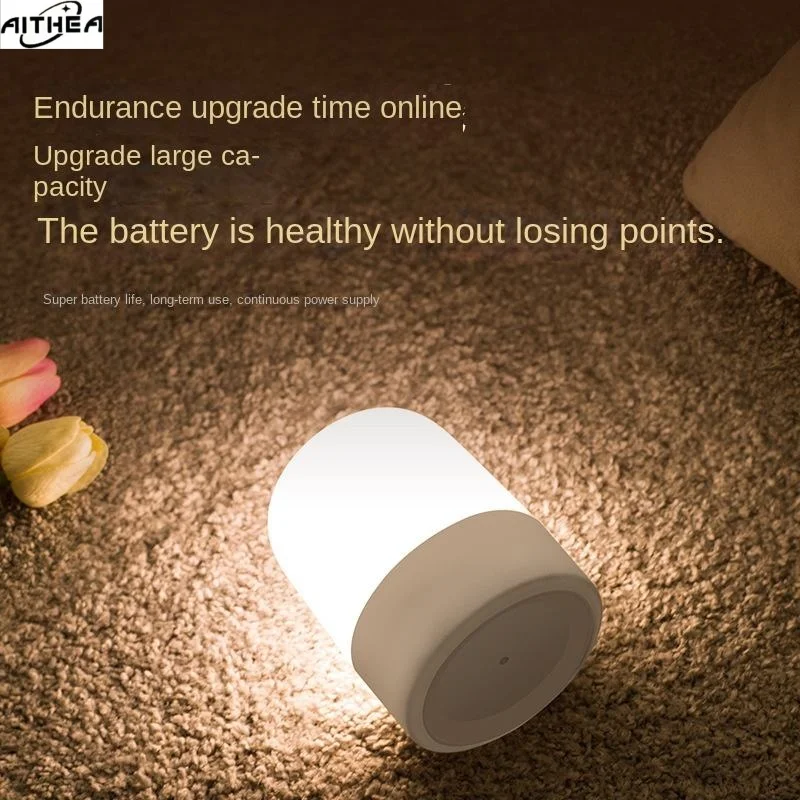 AITHEA 3 색 Led 야간 조명 터치 스위치 디 밍이 가능한 테이블 램프 보육 수유 침대 옆 램프 USB 룸 장식 조명